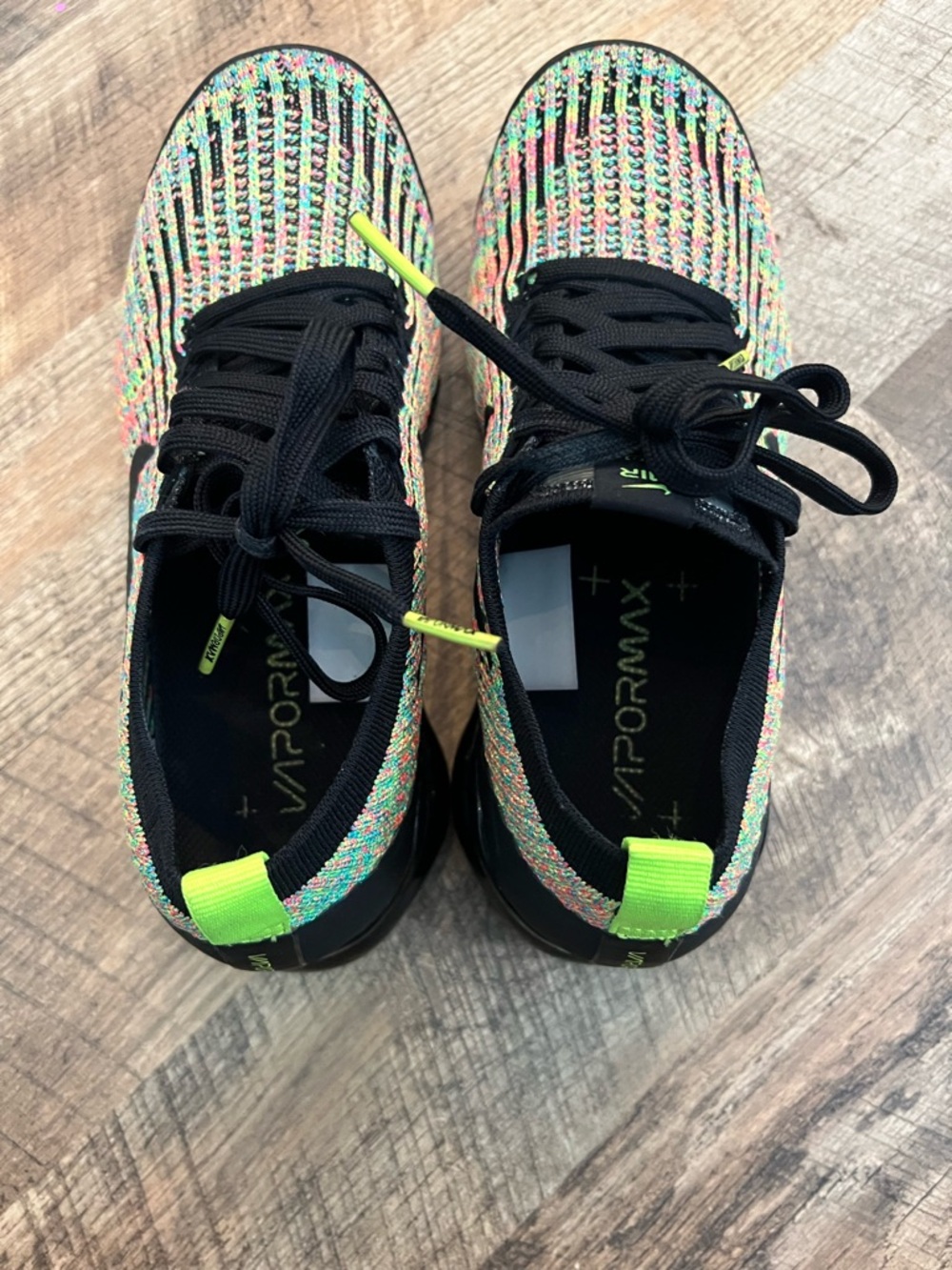 Nike Women’s VaporMax Flyknit Multi-Color Athletic Shoes - Picture 9 of 11
